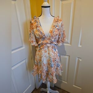 HELLO MOLLY FLORAL DRESS, SIZE 8